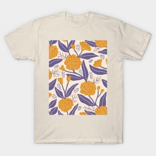 Rose garden in mustard T-Shirt